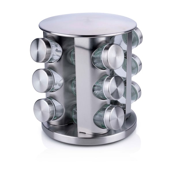 Roterende krydderihylde med 12 glas