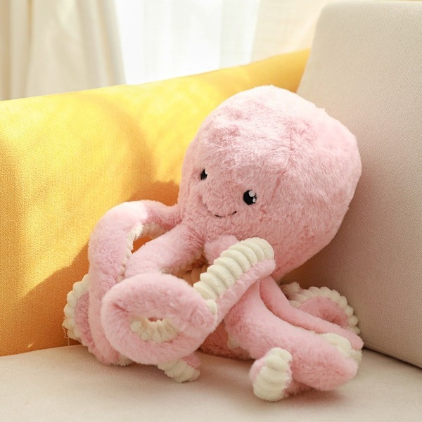 Bläckfiskdocka söt bläckfisk plyschleksak simulering havslevande djur docka bästsäljare Bläckfisk--Lila 18cm Octopus--Purple