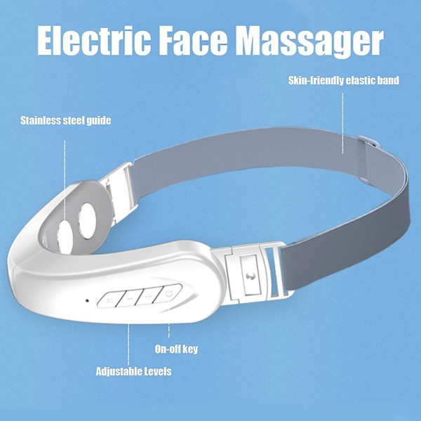 Dubbelhakreducerare, Elektrisk V-formande Ansiktslyftningsmaskin Massager Vibration Dubbelhaka