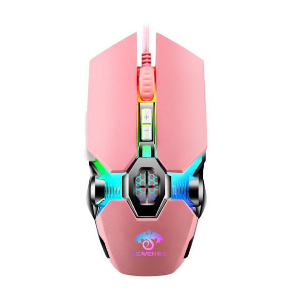 Gaming Mus USB Kablet Computer Kontor E-Sports Lysende RGB Mekanisk