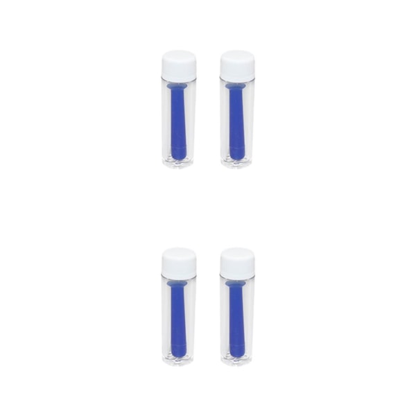1/2/3/5 2x Silikoni Kosketuslinssien Asetin Mukava Ratkaisu Erä sininen 2PCS blue