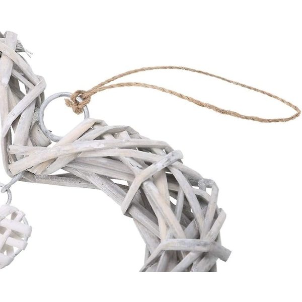 Dörrkrans Wicker Hjärtkrans Hjärtformad Rattan DIY Hantverk *H