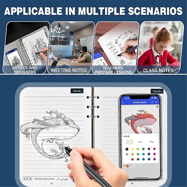 (SC)Syncify Digital Sketchbook with A5 Erasable Paper-Refill +5 Extra Refills, Syncify Digital Sketchbook B