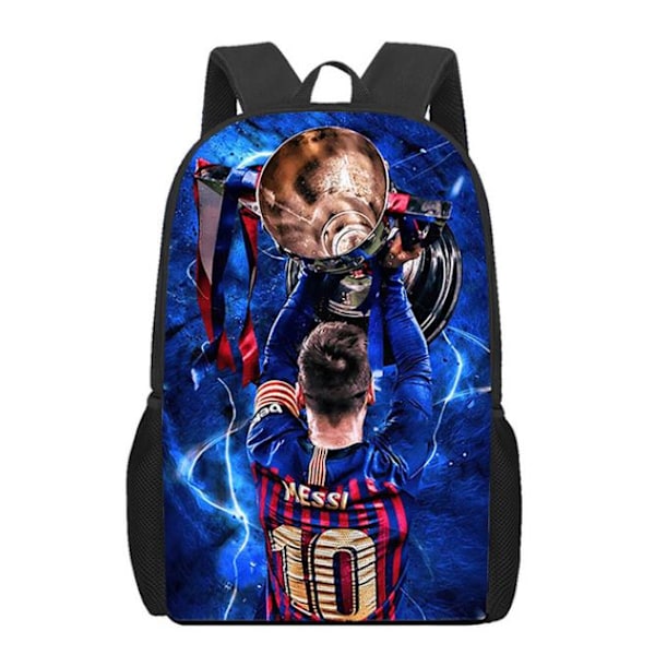 Messi Ryggsekk Skoleveske for Studenter og Barn Skulder Laptop Vesker Reise Ryggsekk D D 29*16*42cm