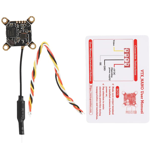 (SC)VT5804 Nano Video Transmitter 5.8G 40CH 0mW~400mW OSD Adjustable FPV Transmitter