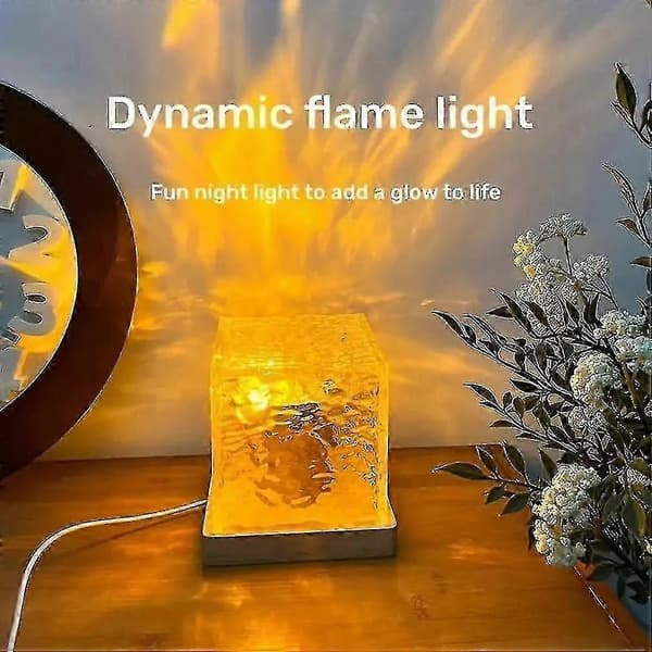(SC) Celestial Lamp, Northern Lights Cube Lamp, 16 Colors Wave With Remote Control, Rechargeable