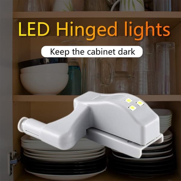 (SC)10X LED Smart Sensor Light Kitchen Cabinet Cupboard Wardrobe White