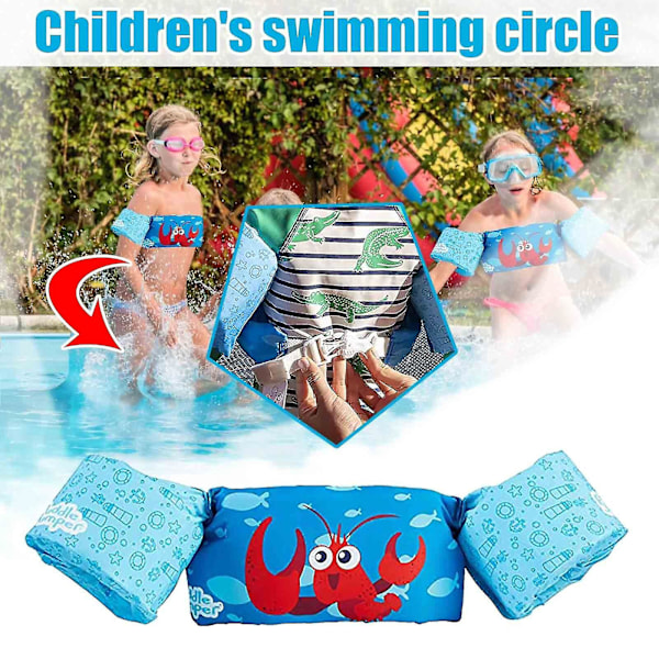 Simringar Puddle Jumper Flytväst Barn Flytväst 2-6 År Gammal Pojke Flicka Barn Väst Z Crayfish