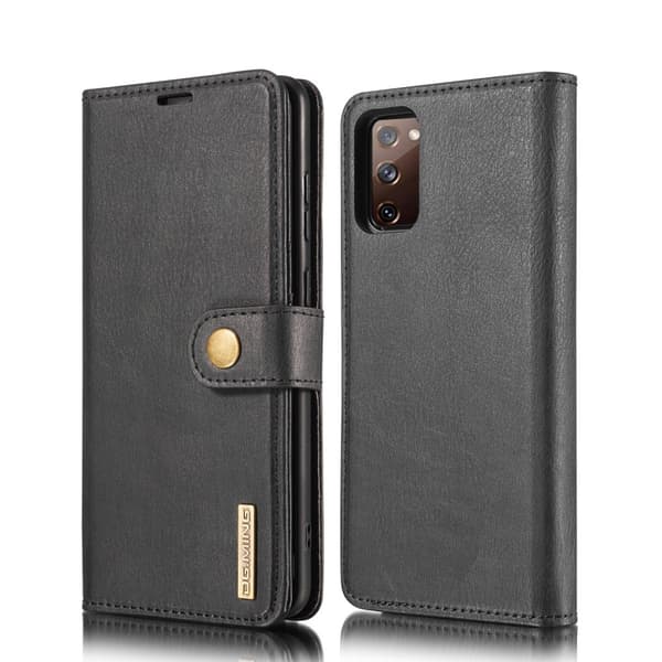 [SC]Samsung Galaxy S20 FE - DG.MING 2i1 Magnetisk Etui - Sort Sort Black Svart
