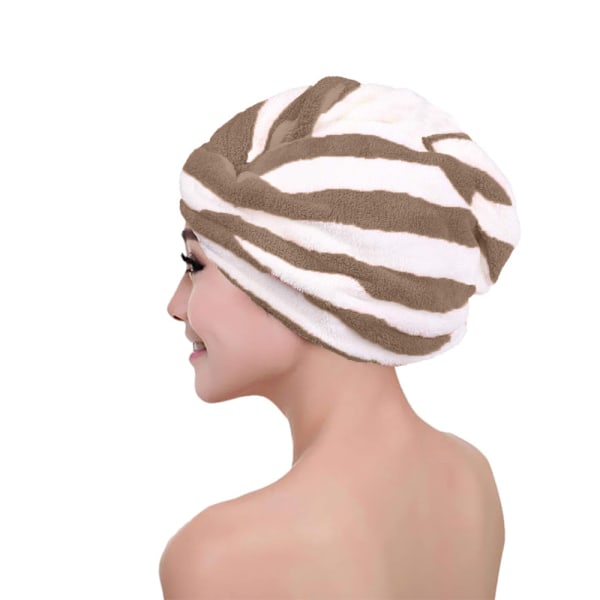 2-pack mikrofiberhårhandduk turban, snabb torkning av håret