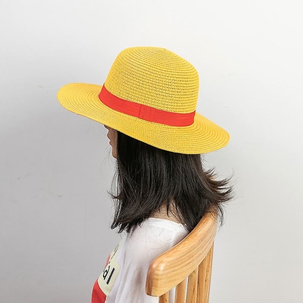 Luffy Straw Hat One Piece Cosplay Caps Anime Solhatt Halloween Performance Kostyme