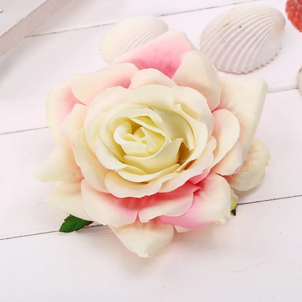 DIY Headpiece Hair Accessories for Wedding Wedding Flocking Fabric Red Rose Flower Hair Pin Hair Clip Wedding Party Accessories