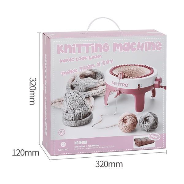 (SC) Knitting Machine Intelligent Loom Row Knitting Machine Knitting Board Rotating Double Knitting Machine (40 Needles)