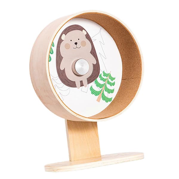 (SC)[LLC]Hamster exercise wheel silent running wheel double bearing, with adjustable stand E E S