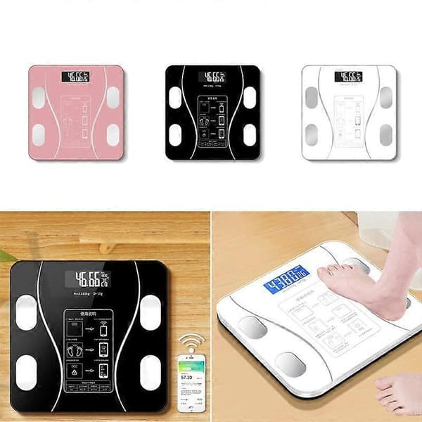 [SC]Smart Personal Scale with Bluetooth - Max Weight 180 kg Black