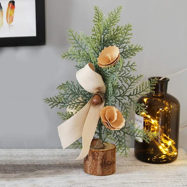 (SC) Mini Christmas Tree, 3 Pcs Artificial Christmas Trees for Christmas Table Decoration