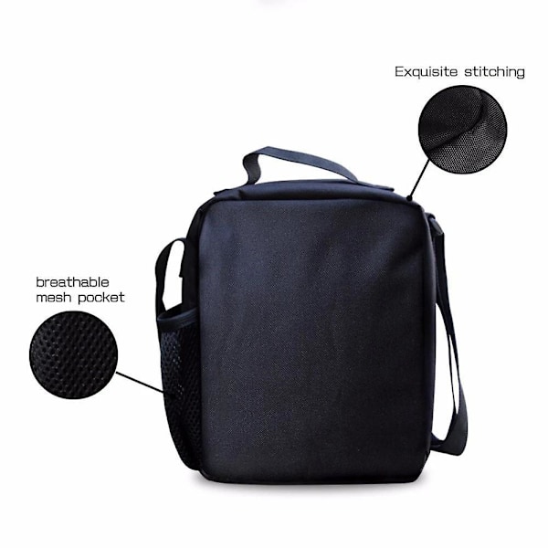 Roblox Tryckt Isolerad Lunchväska för Barn, Skolpicknick Crossbody Isolerad Väska för Pojkar Flickor D