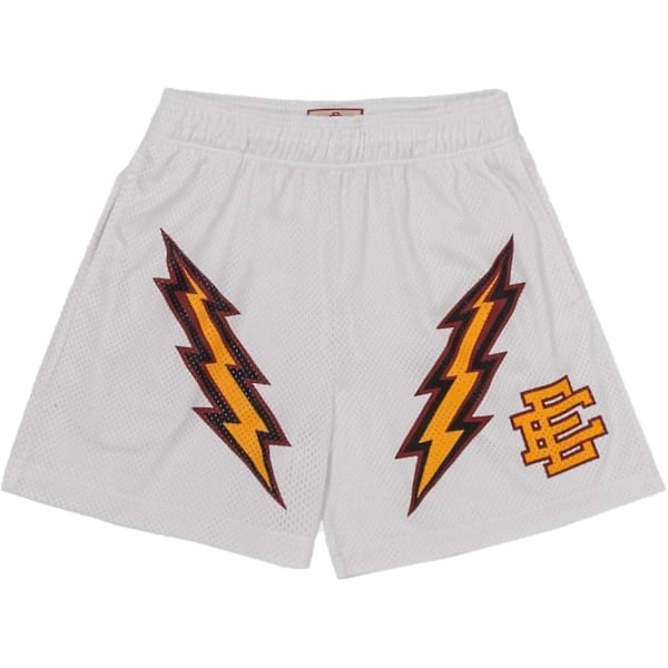 Nya sommarshorts för män, svarta vita tryckta shorts Eric Emanuel utomhussport träning basket EESD-B1 EESD-B1 none