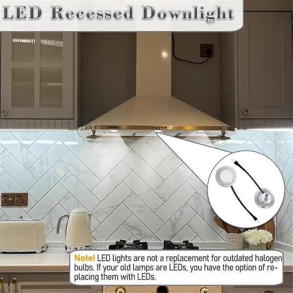 [SC]2026 New Modtt 2-pack 1.5W Range Hood Bulbs, 12VDC Kitchen Fan Bulbs, Kitchen Light Replacement 20W Halogen Bulbs-FM-