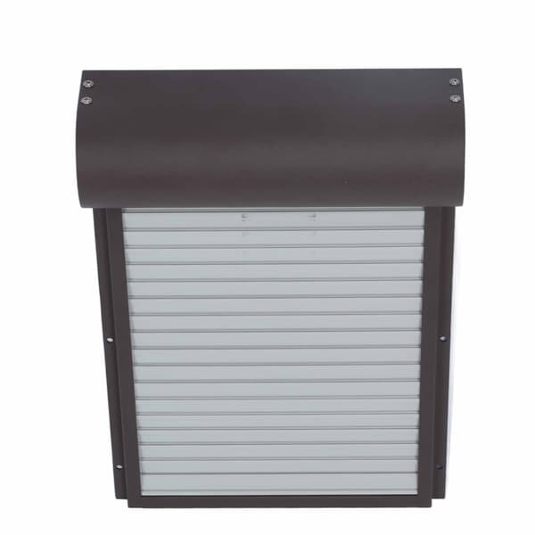 (SC) Automatic Metal Chicken Coop Door Timer Battery Powered Spring Loaded Habitat Accessory Brown