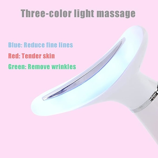 Nacklyftsmassager, Maskin för Åtstramning av Nackhud, Tre Lägen Förbättrar Hudabsorption Anti-rynkor Tar Bort Fina Linjer Nackhudlyftsapparat