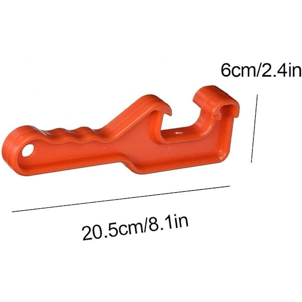 Plastburk Öppnare för Färgburkar, Hinklock Öppnare, Färghinklock Nyckel, Industriella Hårdvarutillbehör (Röd) (1st)