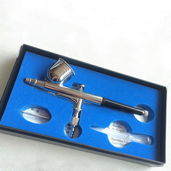 Airbrush Metall Starkt Bekvämt Grepp Airbrush Spruta för DIY Modell Bläckstrålemålning Konst Hantverkstillverkning 0.5 Kaliber