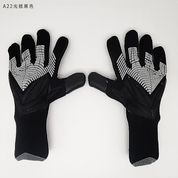 Professional Silicone Rubber Waterproof Non-slip Gloves Latex Adults Kids Soccer Goalkeeper Gloves/13 Colors Available Spider black