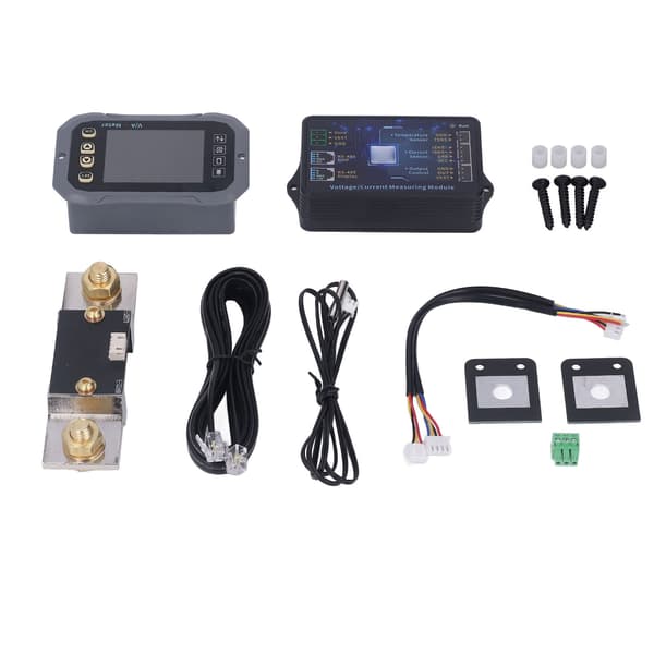(SC) Batterimonitor 400A 2,4 tommer Ultra Clear Display med Shunt 0-120V Spenningsstrømmåler