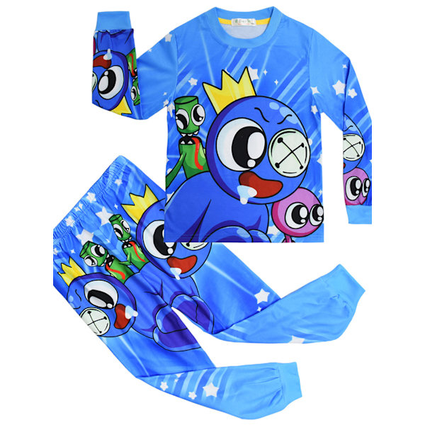 Rainbow Friends Pyjamas för flickor och pojkar 130cm