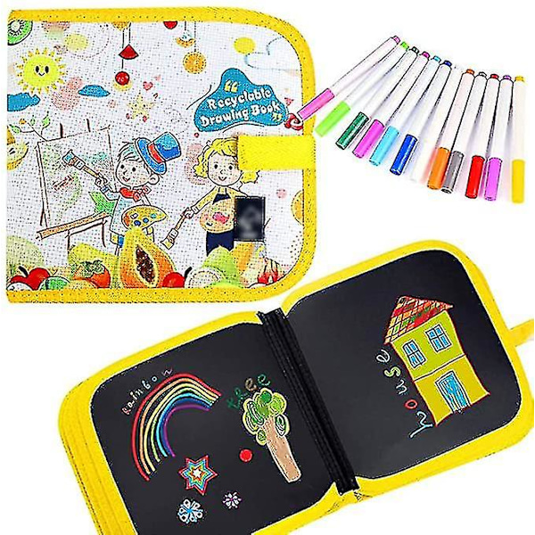 Eraser book for kids, reusable drawing pads