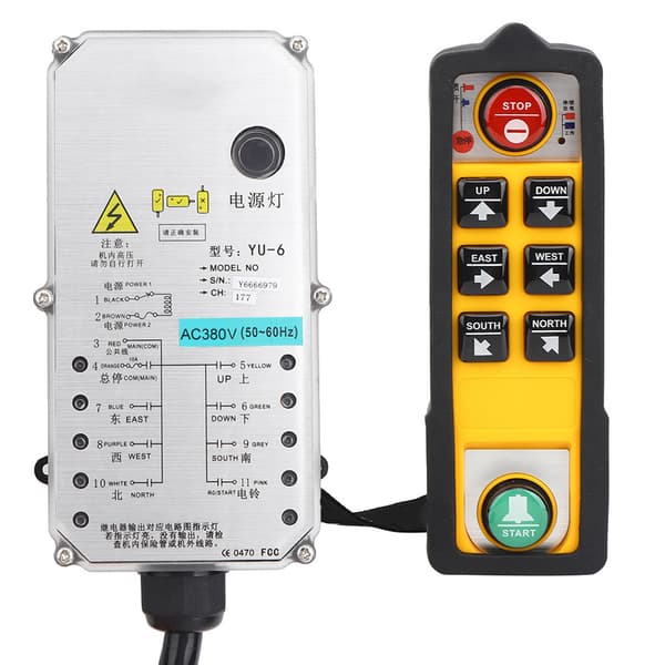 (SC)YU 6AC380V Industrial 3 Safety Electric Hoist Remote Control Single Handle