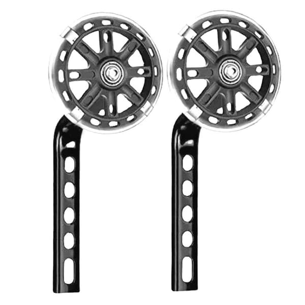(SC) Training Wheels for Single-Speed Kids' Bikes, Non-Slip Design with Built-in Micro-Generator for Luminous Wheels, Silent Flashing