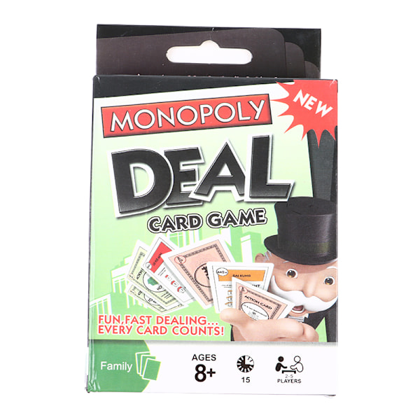 Familie-puslespill brettspill Engelsk versjon Monopoly Trading Black