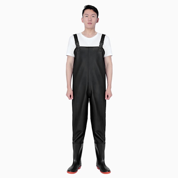Fiskeri Waders med Støvler og Letvægtsbukser Vandtætte til Mænd og Kvinder 45 45 45 Black 45