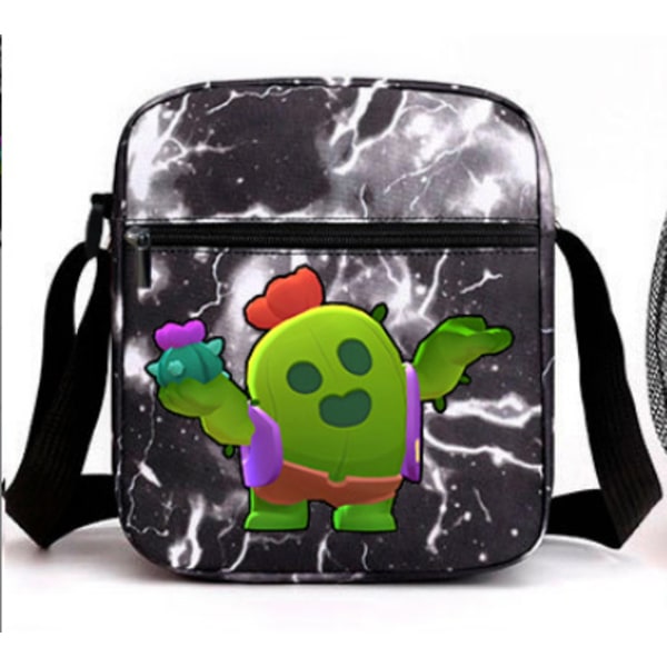 BRAWL STARS Wilderness War three-piece backpack set male and female students shoulder bag backpack-WELLNG