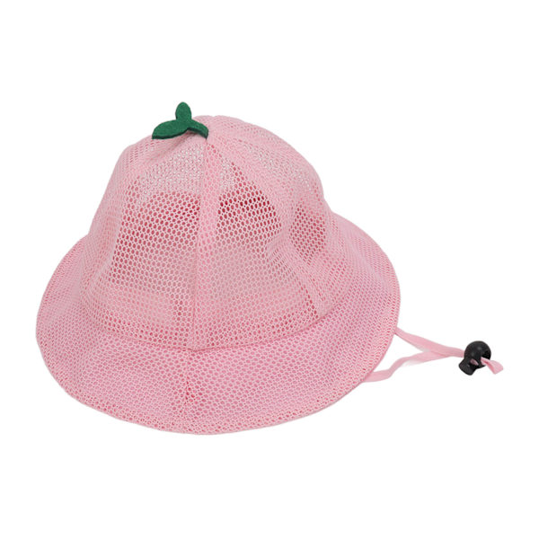 Børne Spandhat Justerbar Reb Sød Mesh Åndbar Sommer Solhat Pink pink