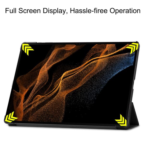 Samsung Galaxy Tab S10 Ultra Kotelo Tri-fold Musta