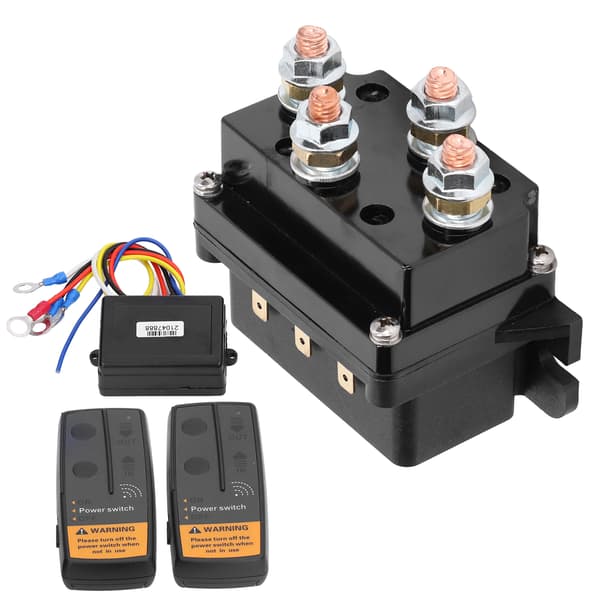 (SC)DC500A 12V Wireless Winch Remote Control Kit Winch Solenoid Relay for 8000lbs-12000lbs ATV UTV