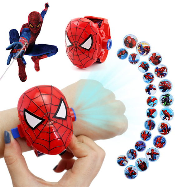 Barn Projektion handledsskydd Justerbar rem Klockor Mode Spider-Man