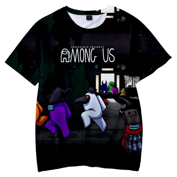 Sommarrea Barn Among Us 3D T-shirt Toppar Pojkar Flickor Tonåring T-shirt F 130cm 130cm F 130cm