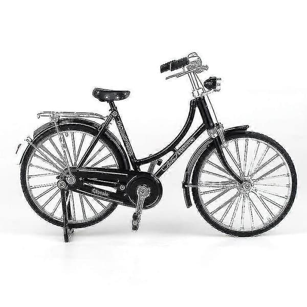 (SC)1:10 Legering Klassisk Retro Cykelmodel Ornament-Perfekt Black