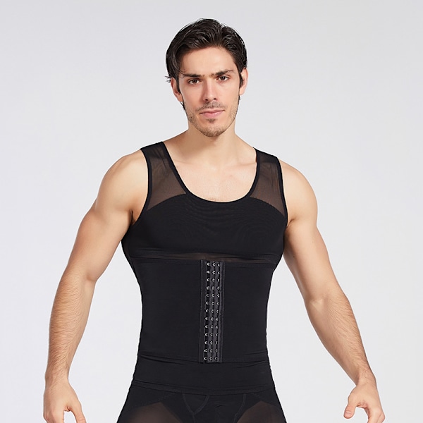 Men's Shirts Corset Waist Trimmer Waist Wrap Trainer Slimming Shapewear (1 Piece - Black)