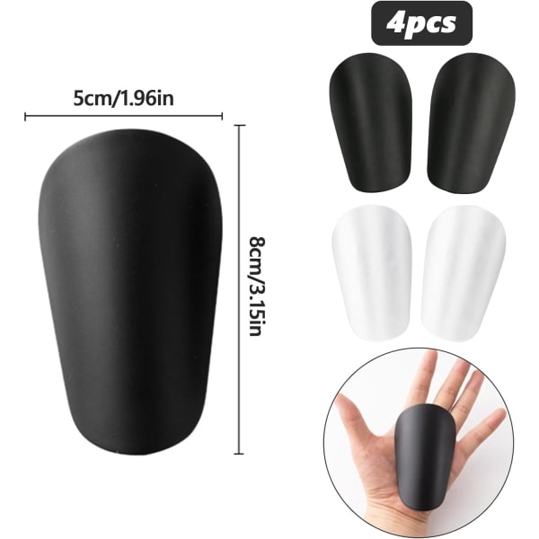 2 paria Mini Pro jalkapalloshin guard - unisex liukumattomat jalkapalloshin guard - Ammattilaisille ja aloittelijoille - jalkapallolle ja juoksulle!