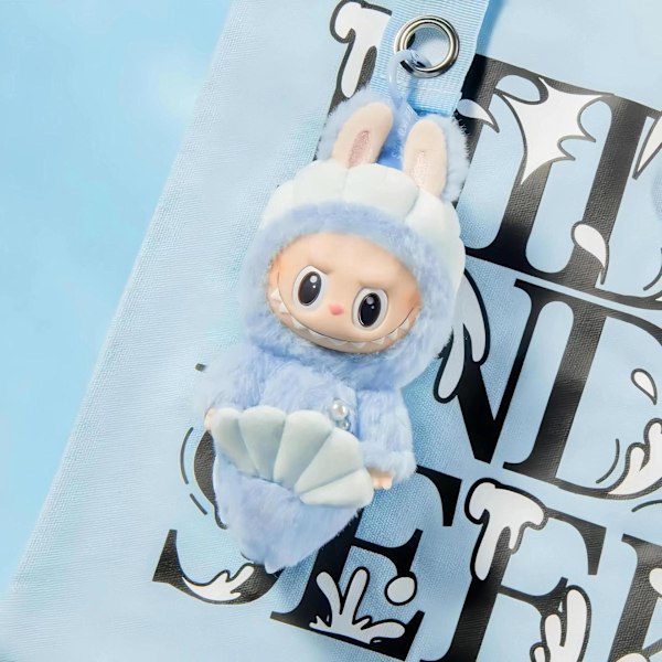 Ny Blå Fairy Mermaid Labub LABUBU Labub Hjärtklappande Vinyl Face Series Blind Box