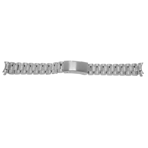 Silver Solid Stainless Steel Links Watch bracelet bent watch Buckle 20 Mm