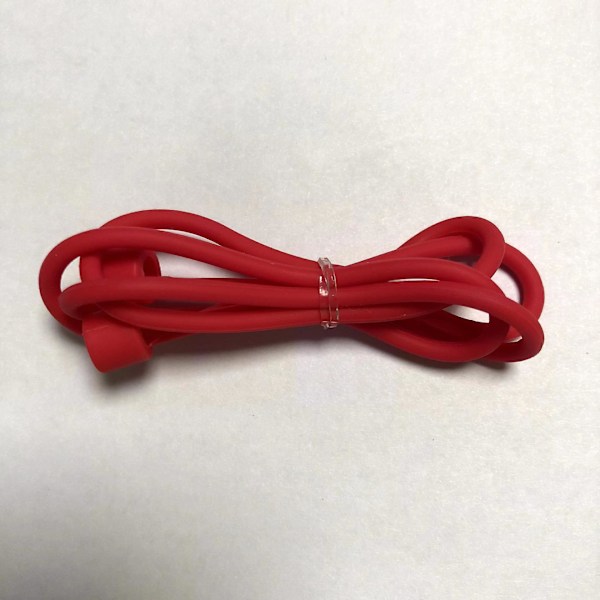10 stk Anti-tab Straps til bløde silikone sports snore, trådløse hovedtelefoner anti-tab reb Dark red