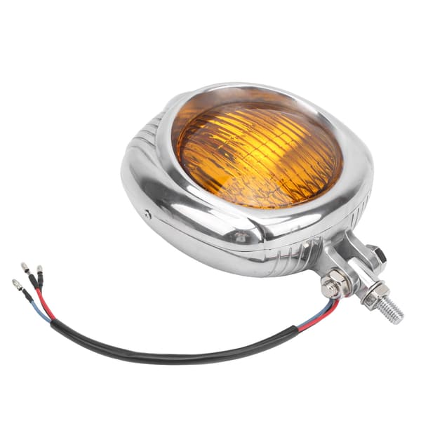 (SC)12V Frontlykt Høyfast Aluminiumslegering 10mm Boltmontering Universal for Retromotorsykkel