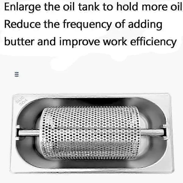(SC)Rolling Butter Spreader American Burger Artifact Stainless Steel Butter Roller Burger Tool