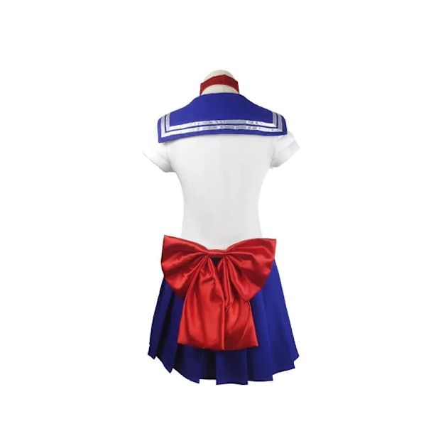 Anime Sailor Moon Cosplay Kostyme Tsukino Usagi Uniform Kjole Antrekk Cosplay Gul Parykk Halloween Karneval Party Kvinner Barn XXL only wig XXL